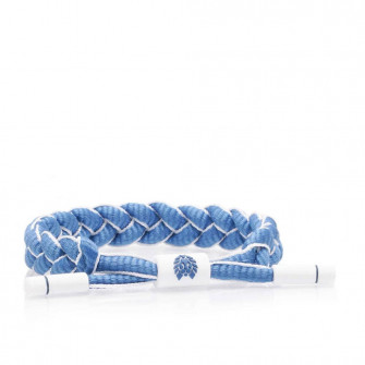 Rastaclat Blue Hue Braided Bracelet ''Blue/White''