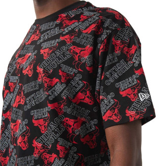 New Era NBA Chicago Bulls Multi Logo T-Shirt ''Black''