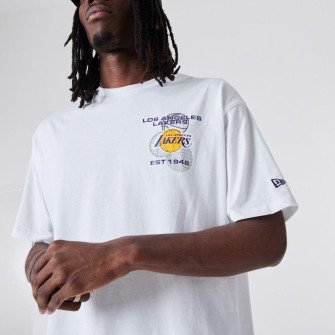New Era NBA Los Angeles Lakers Basketball Graphic T-Shirt ''White''
