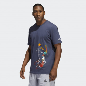 adidas Avatar Damian Lillard Graphic T-Shirt ''Shadow Navy'' 