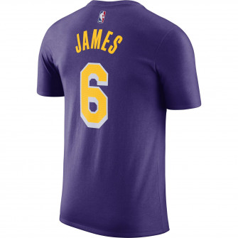 Air Jordan NBA LeBron James Los Angeles Lakers Statement Edition T-Shirt ''Purple''