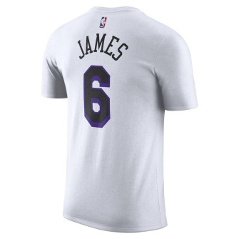 Nike NBA Los Angeles Lakers Lebron James City Edition T-Shirt ''White''