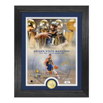 NBA Finals Champions Golden State Warriors Stephen Curry Bronze Coin Photo
