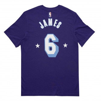 Nike NBA City Edition Mixtape Los Angeles Lakers LeBron James T-Shirt ''Court Purple''