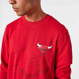 New Era Washed Graphic Chicago Bulls Sweatshirt ''Red''