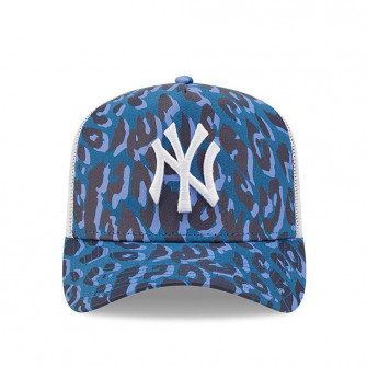 New Era New York Yankees Leopard Print Trucker Cap ''Blue''