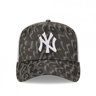 New Era New York Yankees Leopard Print Trucker Cap ''Grey''