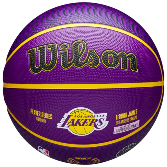 Wilson NBA Los Angeles Lakers Lebron James Outdoor Basketball ''Field Purple'' (7)