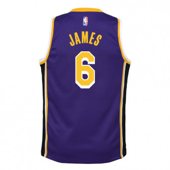 Air Jordan NBA Los Angeles Lakers Lebron James Statement Edition Kids Jersey ''Purple''