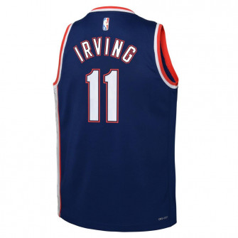 Nike NBA City Edition Mixtape Brooklyn Nets Kyrie Irving Kids Jersey ''Blue Void''
