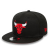 New Era NBA Chicago Bulls Rear Logo 9FIFTY Snapback Cap "Black"