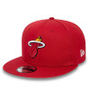 New Era NBA Miami Heat Rear Logo 9FIFTY Snapback Cap "Dark Red"