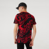New Era Oil Slick Print Chicago Bulls T-Shirt ''Red''