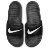 Nike Benassi Swoosh Slides ''Black/True White''