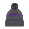 New Era NBA Los Angeles Lakers Bobble Beanie Hat ''Grey''