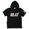 M&N NBA Miami Heat Gameday Shortsleeve Hoodie ''Black''