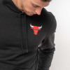 New Era Stripe Rib Chicago Bulls Hoodie ''Black''