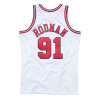 M&N Swingman Chicago Bulls 1997-98 Dennis Rodman Jersey ''White''