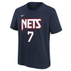 Nike City Edition Kevin Durant Brooklyn Nets Kids T-Shirt ''Blue Void''